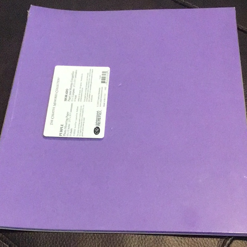 Creative Memories Photo Mounting Paper, Purple